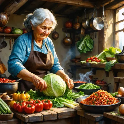 Balkanska Punjena Jela: Tradicionalni Domaći Glavni Obroci